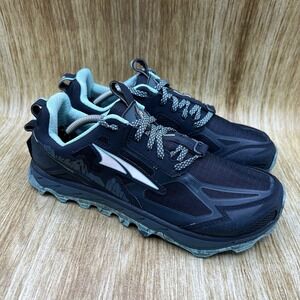Altra Lone Peak 4.5 Women's Size 8.5 Trail Running Shoes Navy Blue AL0A4QTX446